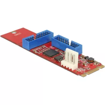 Delock Converter M.2 Key B+M vīrietis > 2 x USB3.0 Pin Header - USB-Adapteris - M.2 Karte - USB3.0 (iekšējais) x 2 (62843)