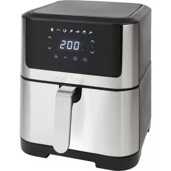 ProfiCook PC-FR 1269 H fritētājs Single 8 L stāvētājs 1800 W karstā gaisa fritētājs Melns, nerūsējošais tērauds