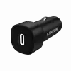 Automašīnas lādētājs CANYON OnDrive 30 PD 30W USB-C Melns — iebūvēts USB-C strāvas adapteris ar jaudu 30W PD