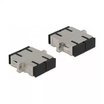 Optiskās šķiedras savienotājs SC Duplex female uz SC Duplex female vienmoda metāla DeLOCK 86873