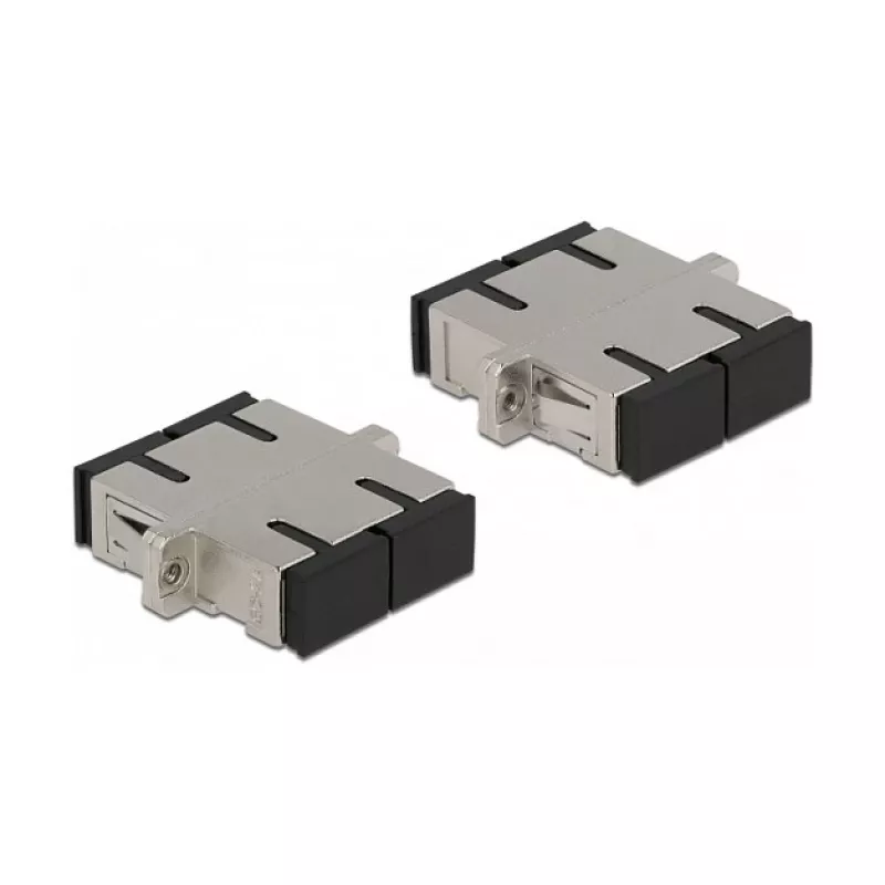 Optiskās šķiedras savienotājs SC Duplex female uz SC Duplex female vienmoda metāla DeLOCK 86873