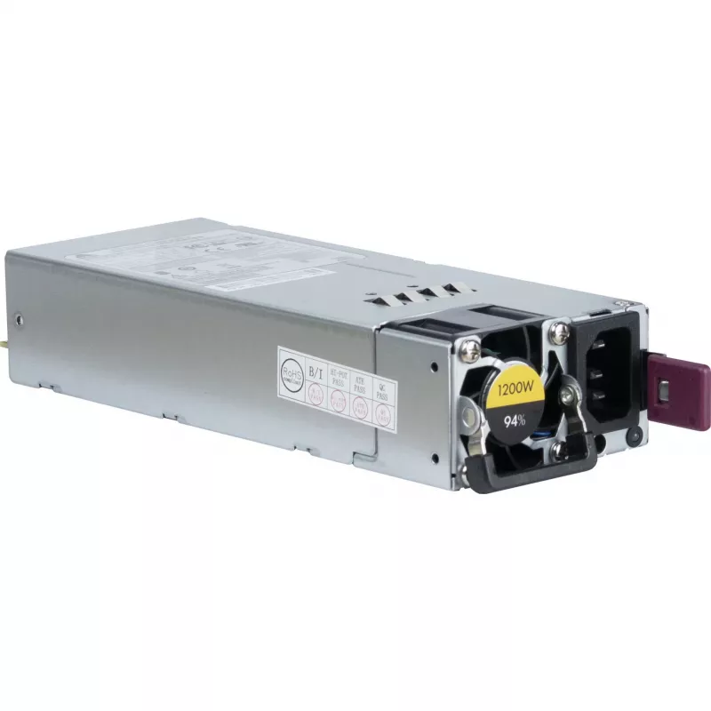 Barošanas bloks INTER-TECH R2A-DV1200-N 1200 W 2U, 80 PLUS Platinum, 100–240 V, 50–60 Hz, pelēks