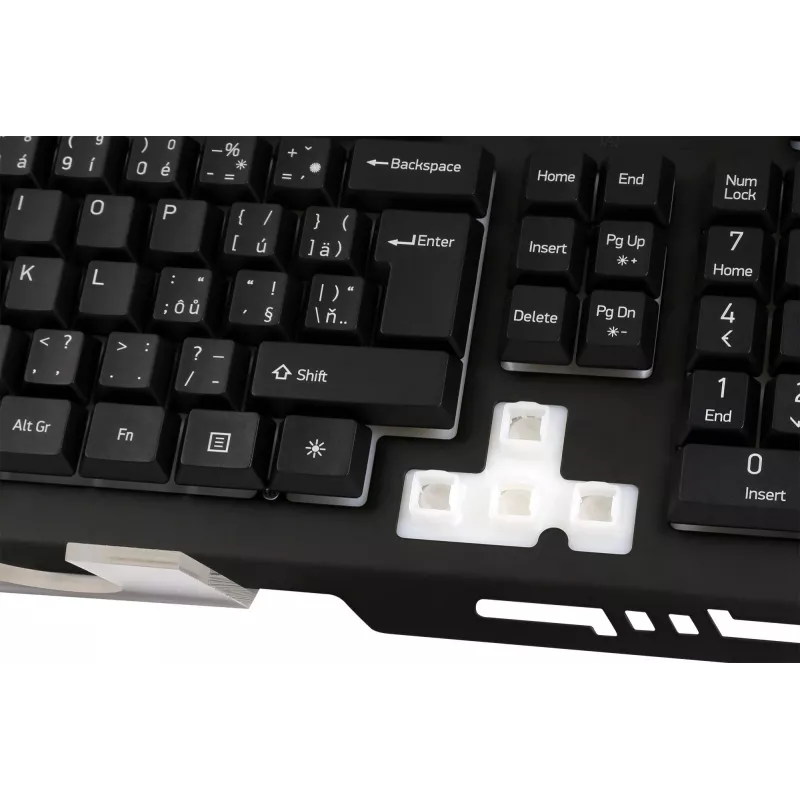 Tastatūra YKB 3200 SHADOW metal, LED