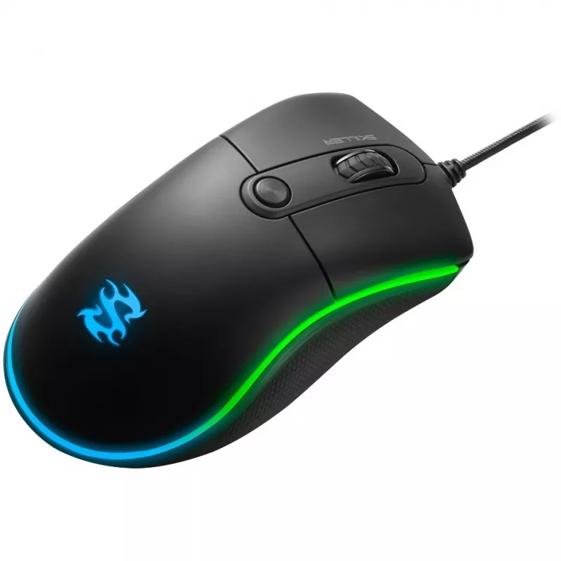 Sharkoon Skiller SGM2 spēļu pele, vada, ergonomiska, optiska, 6 pogas, melna