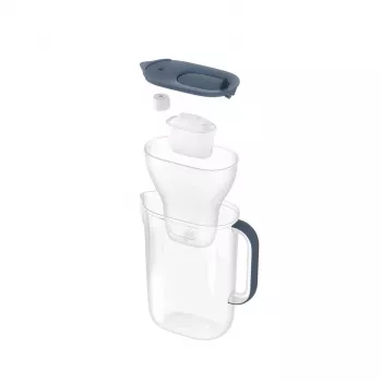 Ūdens filtra krūze BRITA Style Essential 2,4 L grafīta — krūze ar MAXTRA kasetni, Smart Light, 1,4 L filtrētās kapacitātes