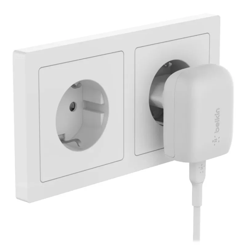 Belkin WCA006VF1MWH-B6 mobilās ierīces lādētājs Viedtālrunis Balts Maiņstrāvas Ātrā uzlāde Iekštelpām