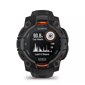 Garmin Instinct® 3 – 45 mm, Saules pulkstenis Melns
