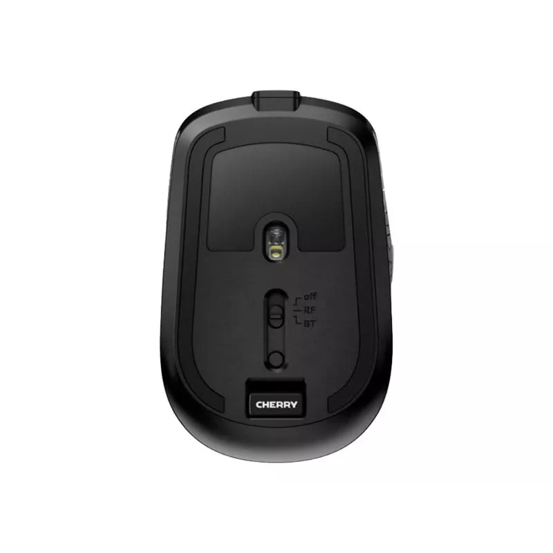 CHERRY DW 9100 plāns klaviatūra pele iekļauta universāla RF Wireless + Bluetooth AZERTY franču melna