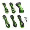 Iekšējais strāvas kabelis Cablemod CM-PCAB-BKIT-NKKLG-3PK-R melns zaļš