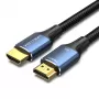 Vention kokvilnas pīts HDMI-A–vīr. uz vīr. HD kabelis 8K 5M zils alumīnija sakausējuma tips
