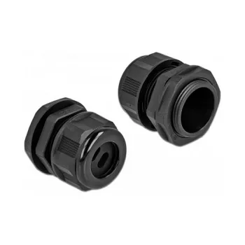 Kabeļu blīvslēgs DeLOCK 60391 Melna plastmasa 2 gab.