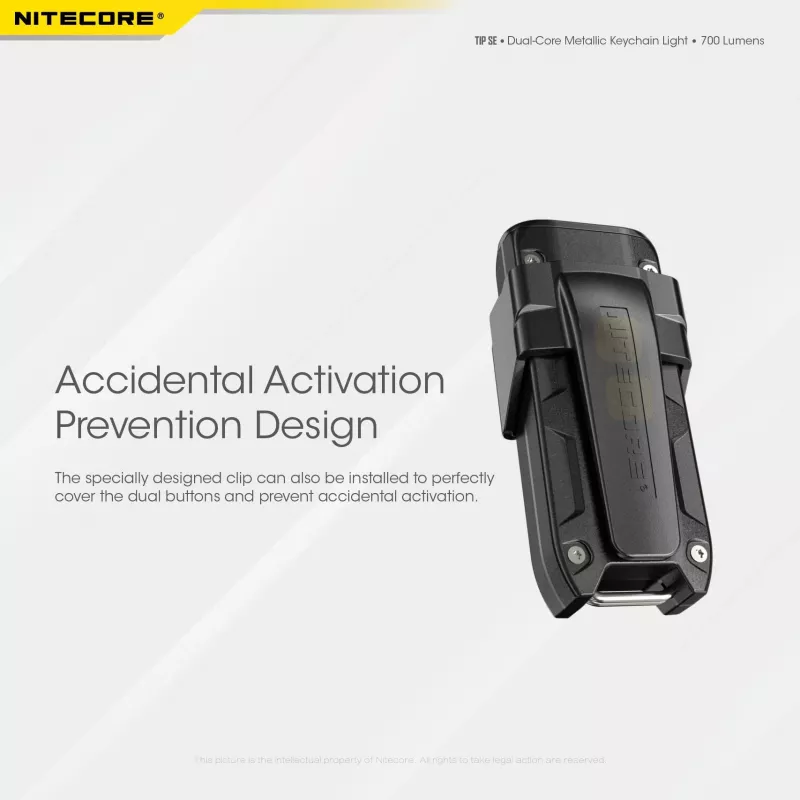Nitecore TIP SE Melns rokas lukturītis LED