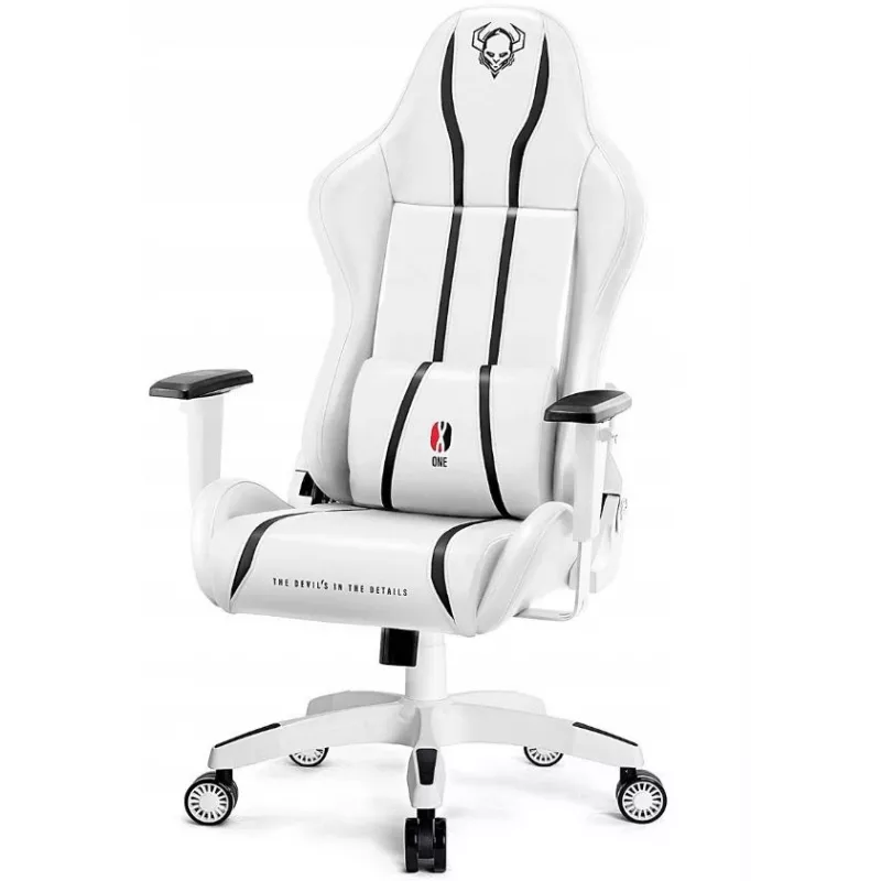 Diablo X-ONE 2.0 Normal spēļu krēsls balts un melns