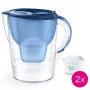Ūdens filtra krūze BRITA Marella XL ar 2 MAXTRA PRO zilām rezerves kasetnēm