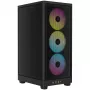 Corsair RGB AIRFLOW PC Case 2000D Melns Mini-ITX barošanas bloks included No SFX
