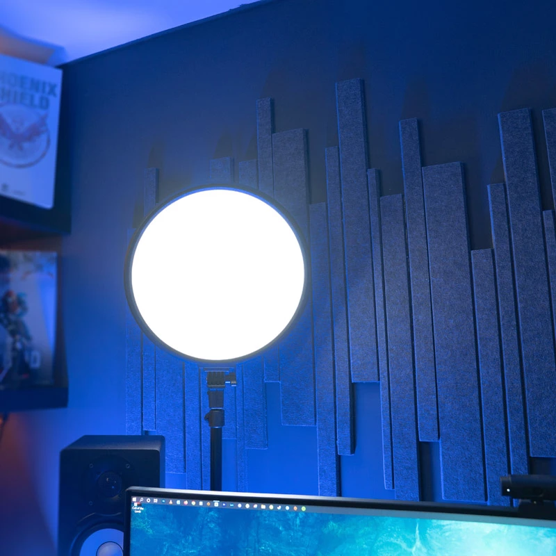 Streamplify GLOW LIGHT 14 Softlight, EU Power Cord - Melns