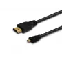 HDMI kabelis SAVIO CL-39 1 m — A tipa (vīrišķais) uz D tipa Micro (vīrišķais), HDMI 1.4, 4096x2160, ARC, Ethernet, zeltīti kontakti, melns