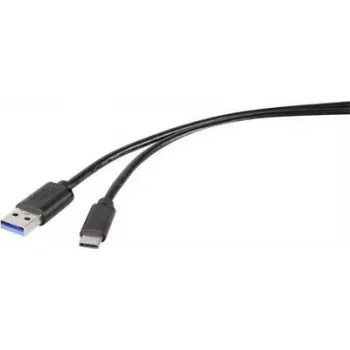 Renkforce RF-4536472 USB kabelis 0,3 m USB 3.2 Gen 2 (3.1 Gen 2) USB A USB C Melns (RF-4536472)