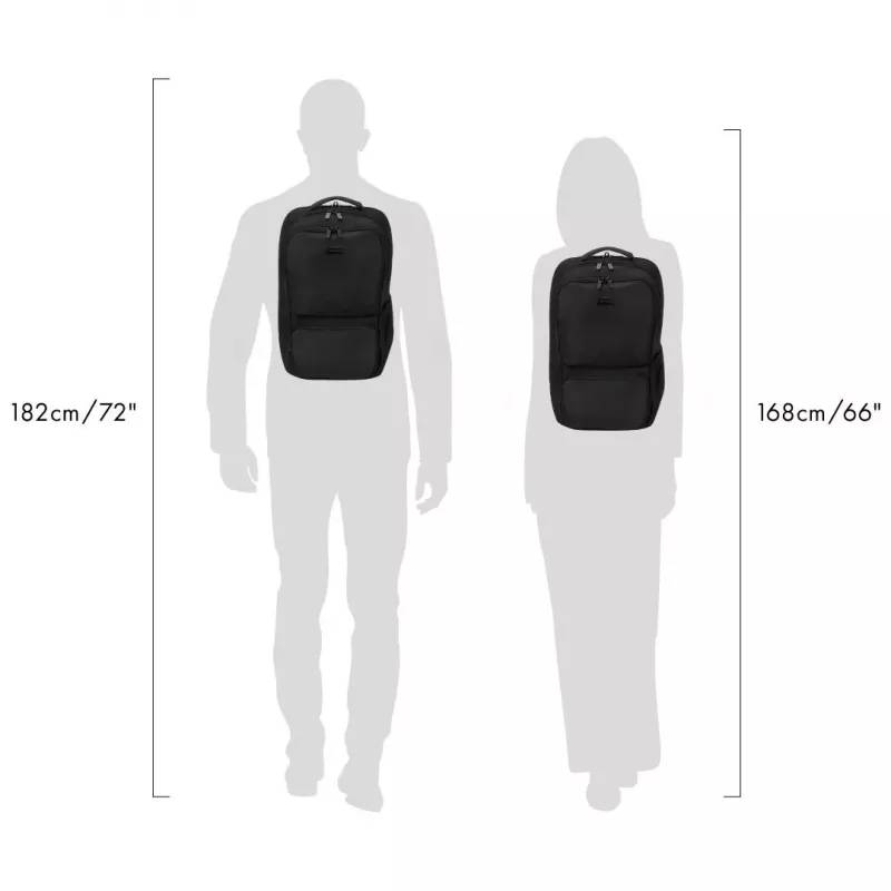 Ikdienas mugursoma DICOTA D32116-RPET, melna, poliesters, rPET