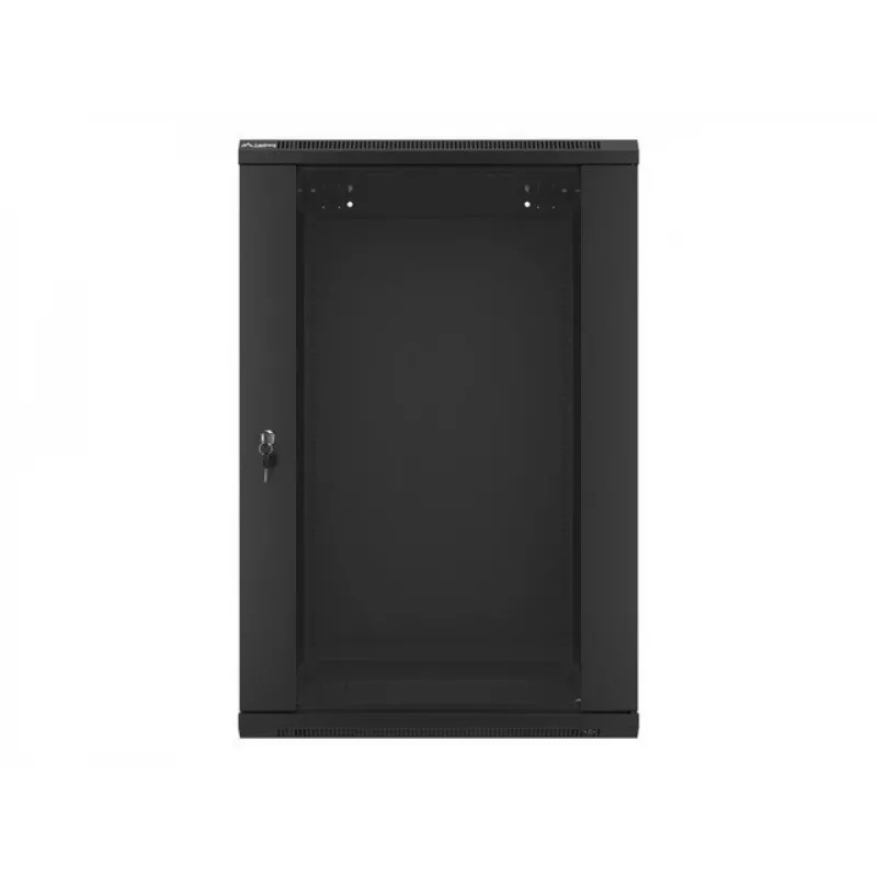 Sienas skapis LANBERG WF01-6618-10B, 18U, 600×600×907 mm, melns, 60 kg