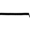 LAPP 73220254 Spirālveida kabelis UNITRONIC® SPIRAL 500 mm / 2000 mm 4 x 0,25 mm² Melns 1 gab. (73220254)