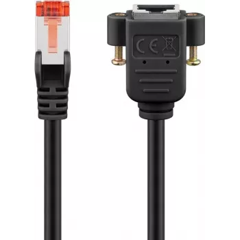 Goobay CAT 6 pagarinātāja vads, S/FTP (PiMF), melns (65639)