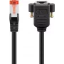 Goobay CAT 6 pagarinātāja vads, S/FTP (PiMF), melns (65639)