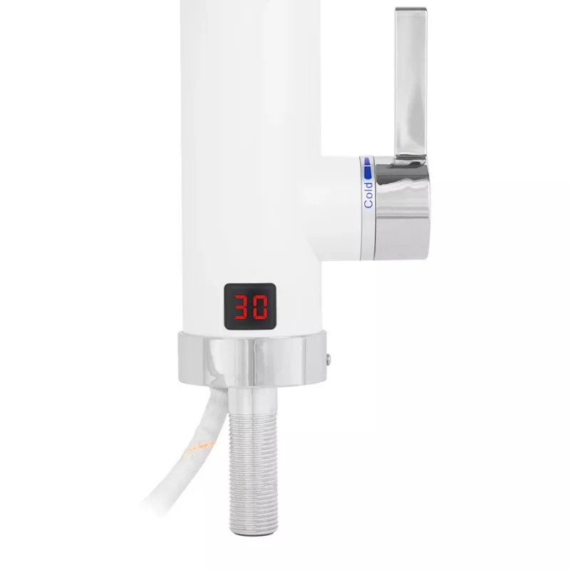 Caurplūdes ūdens sildītājs NOVEEN IWH460 4600W 220–240V, bez tvertnes, uzstādāms pie izmantošanas vietas, 2,5 l/min, IPX4, LED displejs