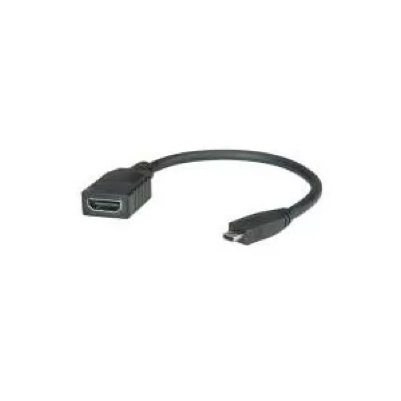 ROLINE HDMI High Speed Kabel mit Ethernet, HDMI BU - Micro HDMI ST 0,15m (11.04.5584)