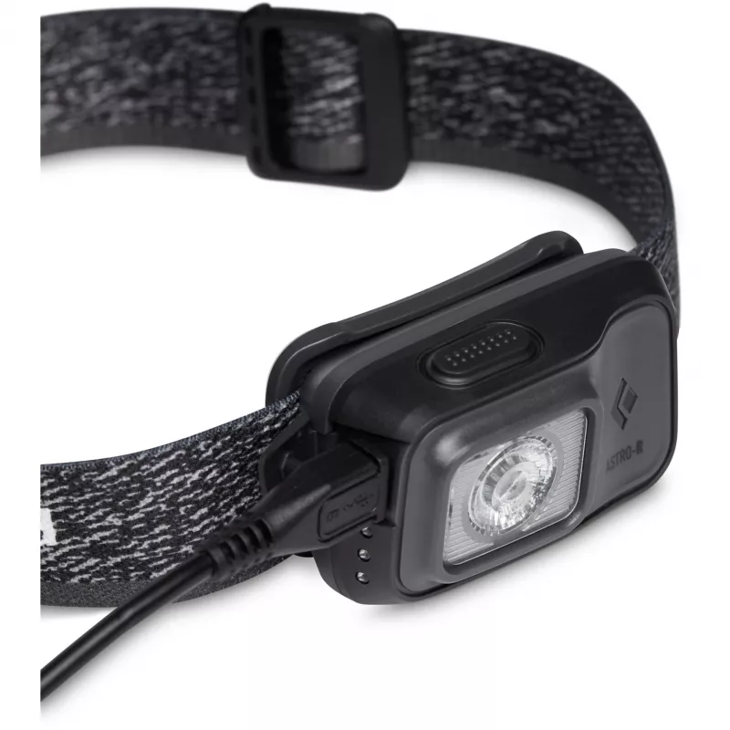 Black Diamond Astro 300-R Graphite galvas lukturītis