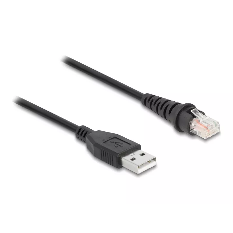 DeLOCK RJ50 uz USB 2.0 Type-A svītrkoda skenera kabelis 2 m