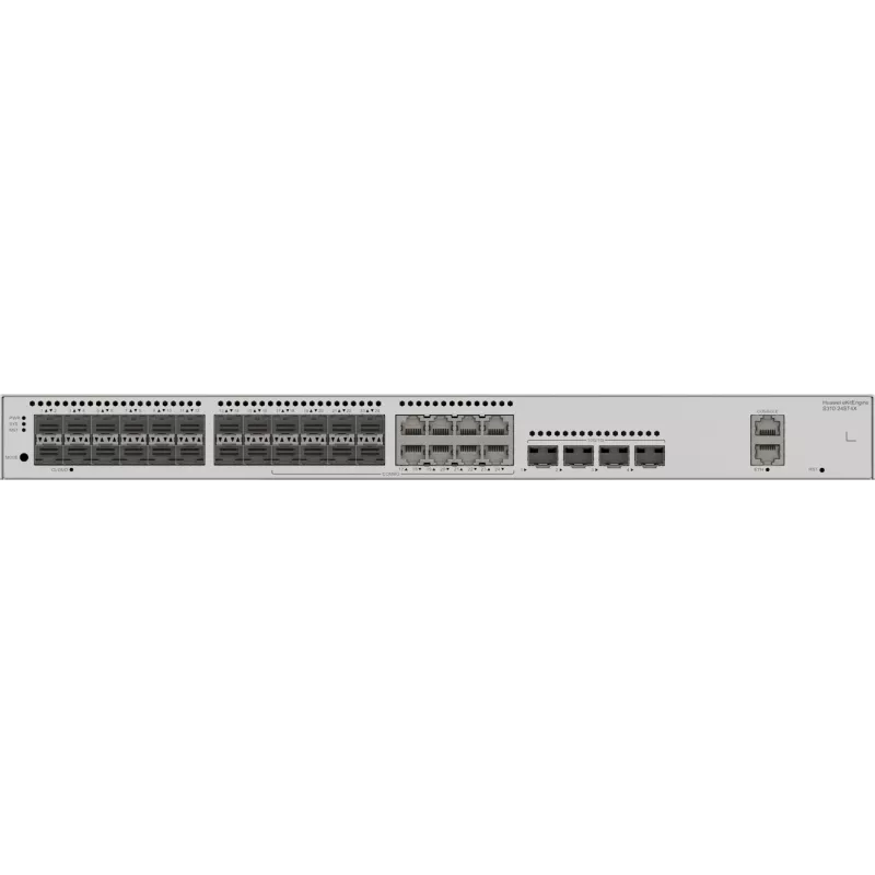 Huawei S310-24ST4X optiskais slēdzis, 8x Combo ETH, 4x SFP+ 24x SFP (8x Combo ETH), 4x SFP+