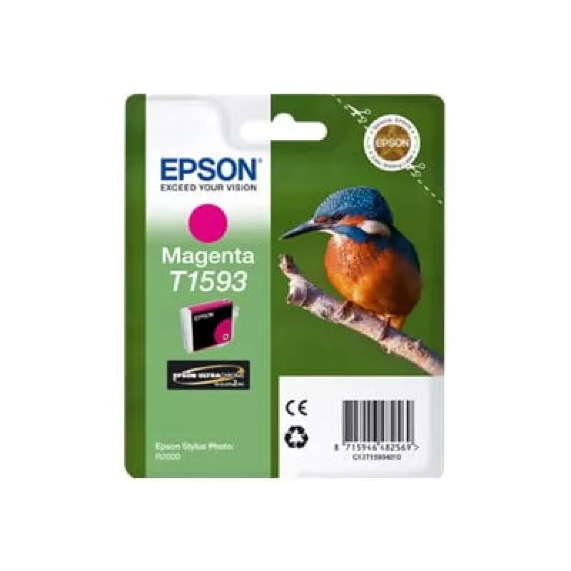 Epson T1593 fuksīna, fuksīna, pigmenta bāzes tinte, 17 ml, 1 gab., 1200 lappuses