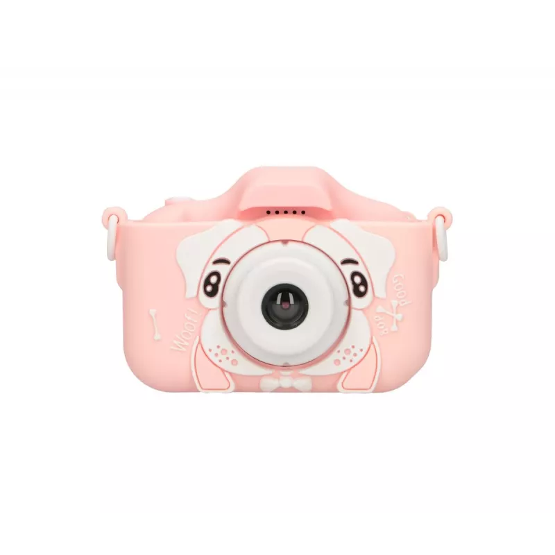 Bērnu digitālā kamera Extralink H28 SINGLE PINK — rozā/balta, vecumam no 3 gadiem