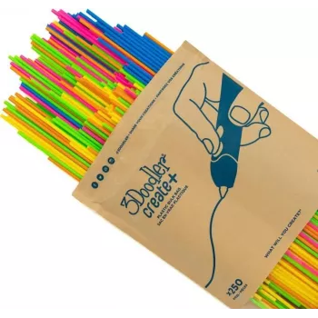 3Doodler Filaments Create+ & Pro+ 250 PLA\Neon Sunset Mix\ Polipienskābe (PLA) Zils - Zaļš - Oranžs - Rozā - Violets - Dzeltens 2 g (PL-NEONS-250) 3mm