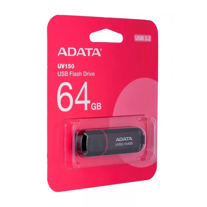 ADATA 64GB DashDrive UV150 USB zibatmiņa USB Type-A 3.2 Gen 1 (3.1 Gen 1) Melna