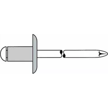 Aklo kniežu GESIPA 5×8 mm liela atloka K14 KS materiāla biezumam 2,5–4,5 mm, iepakojumā 250