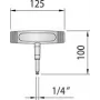 Gedore 763-10 1948016 dinamometriskā atslēga 1/4 (6,3 mm) 10 - 10 Nm (1948016)