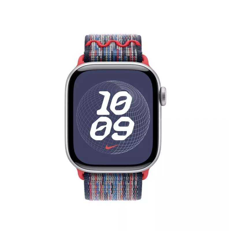 40 mm zili/sarkana Nike Sport Loop