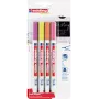 Marker Edding 4085/4N — krīta marķieris 1–2 mm, neona, 4 gabalu komplekts