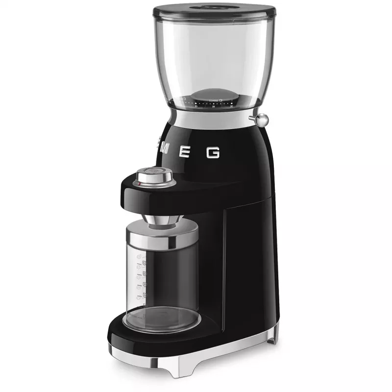 SMEG CGF11BLEU kafijas dzirnaviņas 50 collas, stils melns