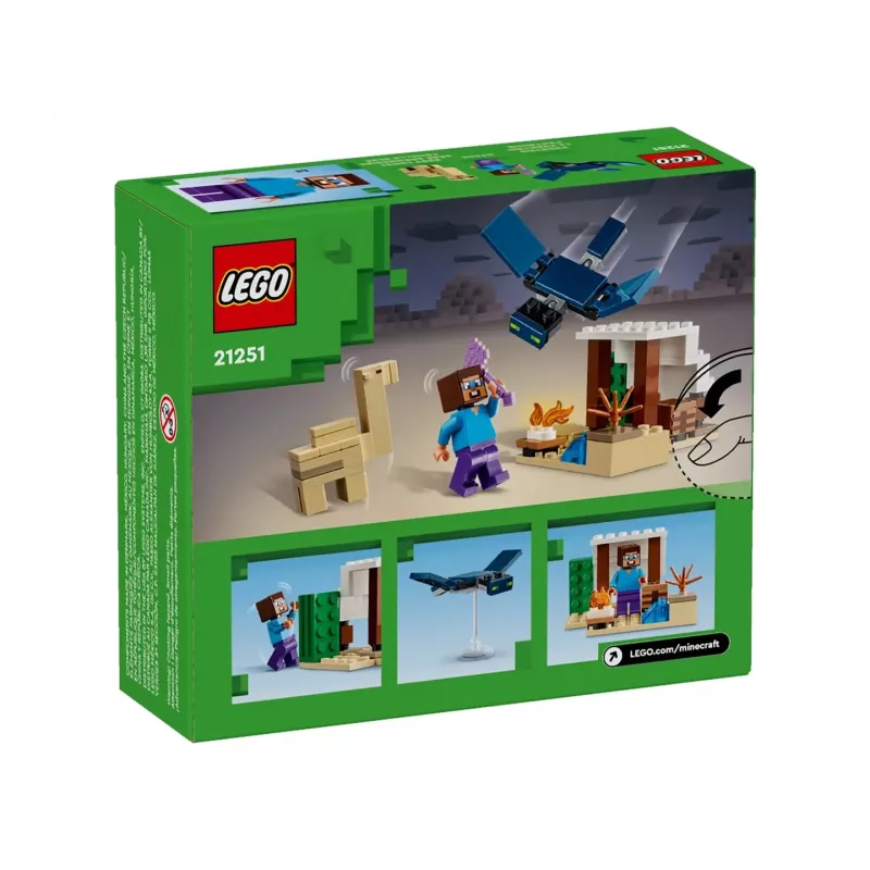 Lego Minecraft 21251 Stīva tuksneša ekspedīcijas rotaļu bioma komplekts