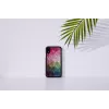 viedtālruņa maciņš iKins iPhone XR — water flower design, Melns