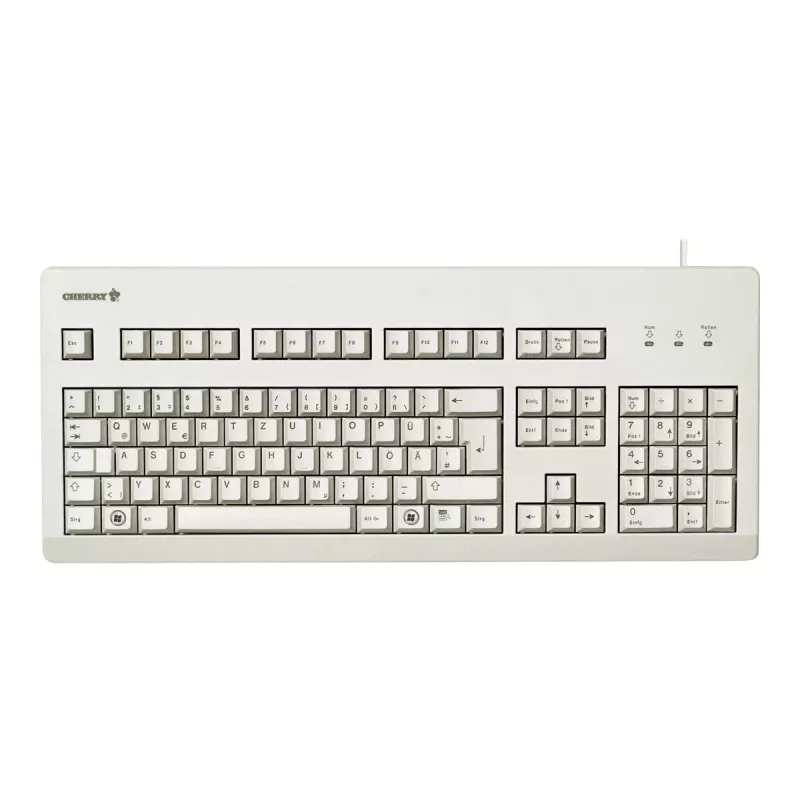 CHERRY G80-3000 tastatūra Universāla USB QWERTZ vācu pelēka