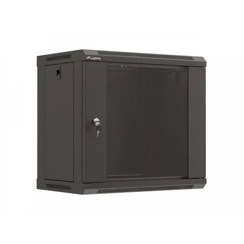 Sienas skapis LANBERG WF03-5309-10B, 9U, 500×350×540 mm, maks. slodze 60 kg, melns