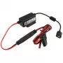 Mobilo ierīču lādētājs RAM Mounts RAM-GDS-CHARGE-V7B1U — iekštelpu USB lādētājs, 10–30V ieeja, 9V maks. izeja, 2,5A, 1,2m kabelis, melns/sarkans