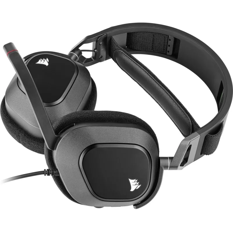 HS80 RGB USB austiņas Carbon