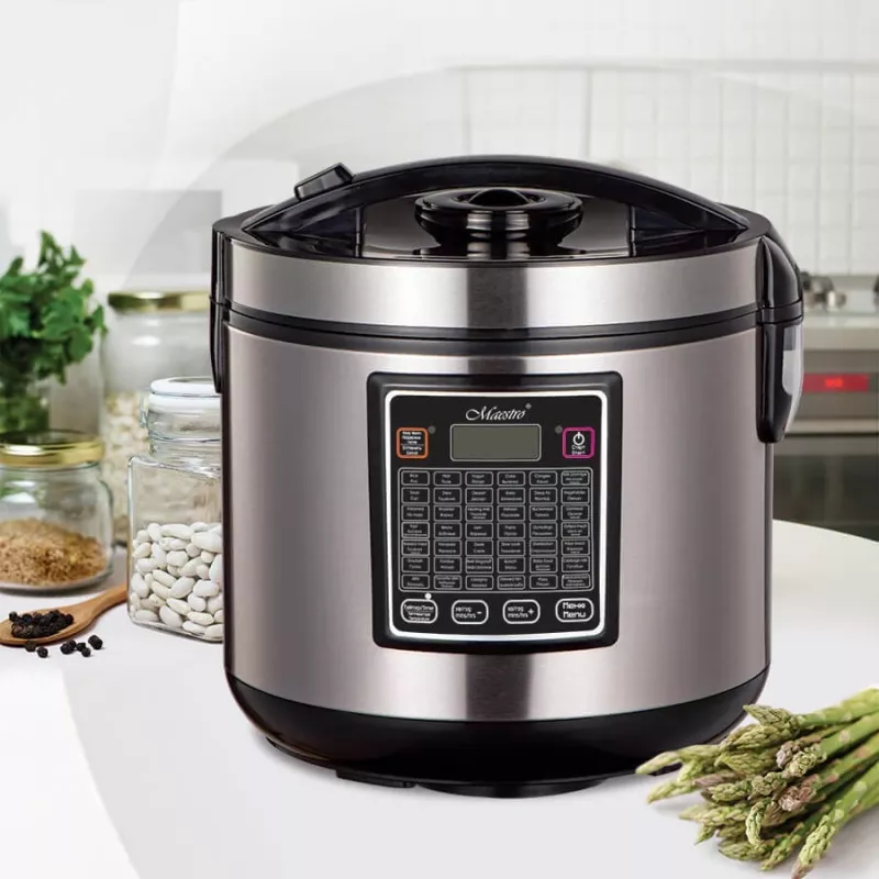 Multivāres katls Maestro MR-793 5 L, 900 W, nerūsējošais tērauds/melns, 42 automātiskās programmas, 40–160°C