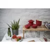 Staub Mini Cocotte Round, 4 gab. - 200 ml, sarkans