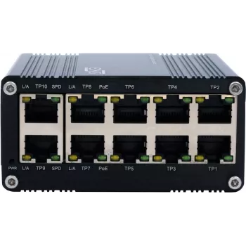 Nepārvaldāms PoE slēdzis Exsys EX-62025POE 10 portu Gigabit, 802.3af/at PoE atbalsts